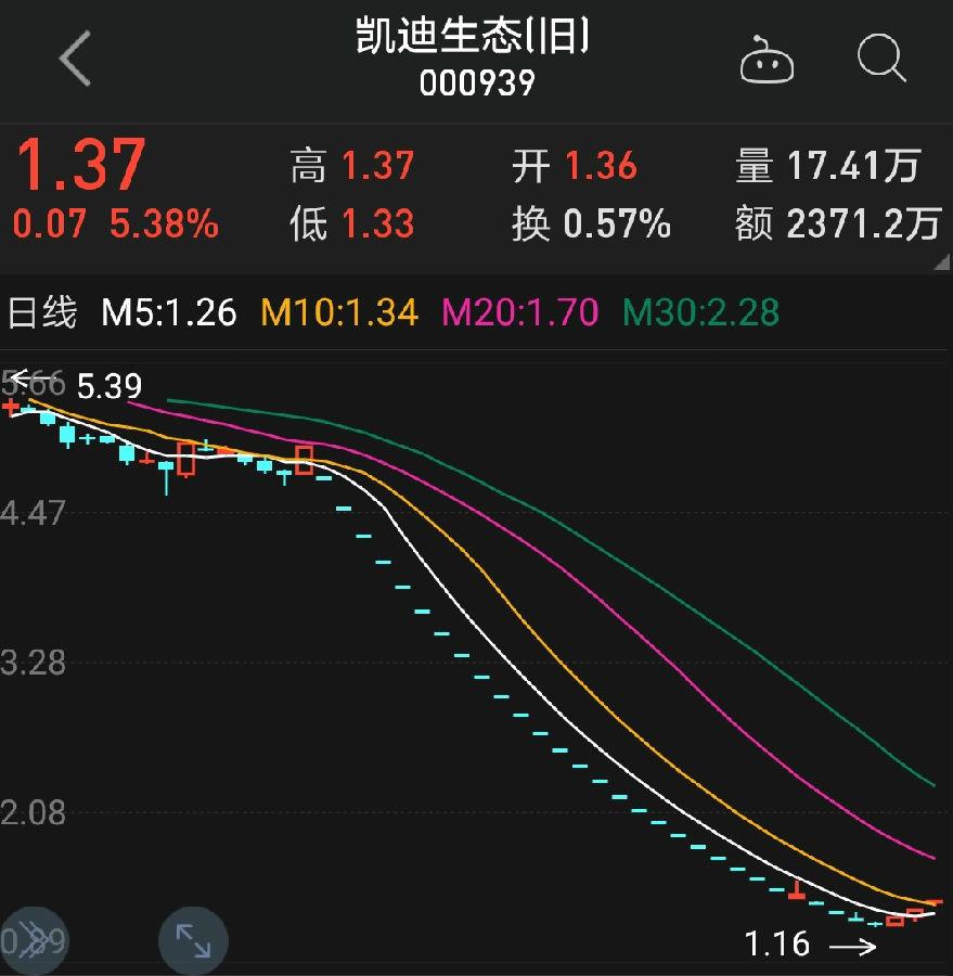 ST凱迪逆市三連板，139億元資產(chǎn)擬打包出售給中戰(zhàn)華信