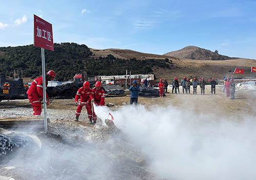 中國安能第二工程局四川涼山項目部開展防火、防汛、防地質(zhì)災(zāi)害綜合演練