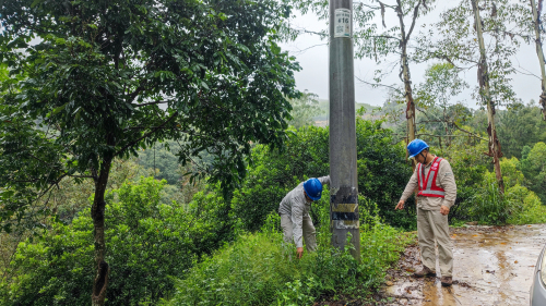 國網云霄縣供電公司加強雨后安全隱患排查