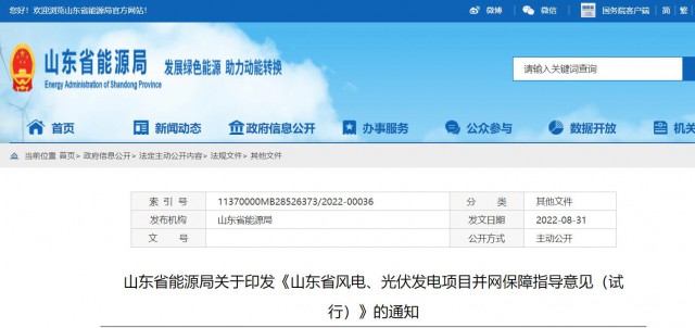 山東：將儲能配比作為風光項目并網最優(yōu)先條件，分布式光伏直接保障并網！