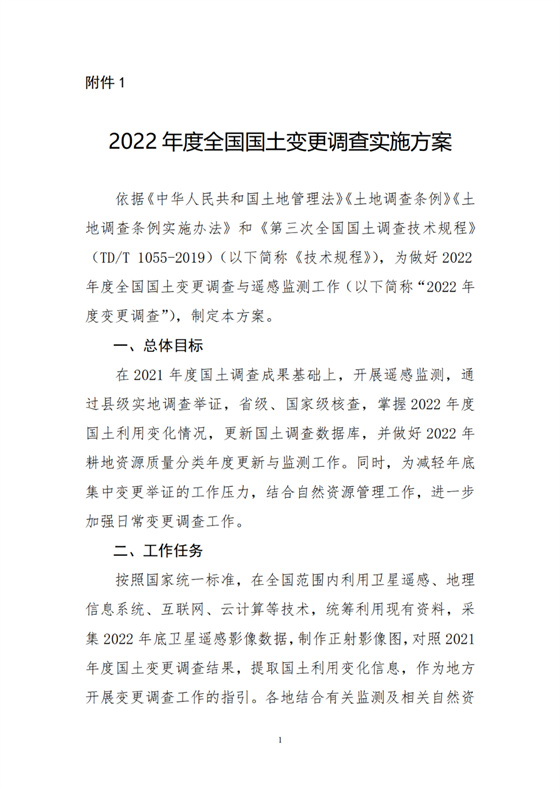 自然資源部：啟動2022年全國國土變更調查，梳理占用耕地情況