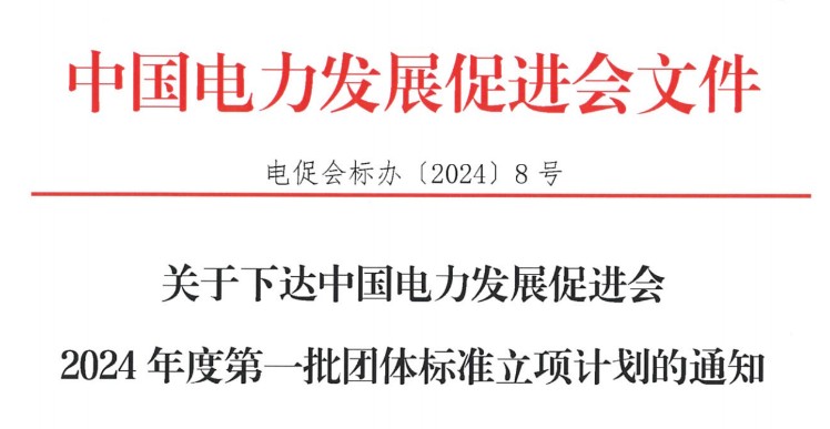 關(guān)于下達(dá)中國電力發(fā)展促進(jìn)會2024年度第一批團(tuán)